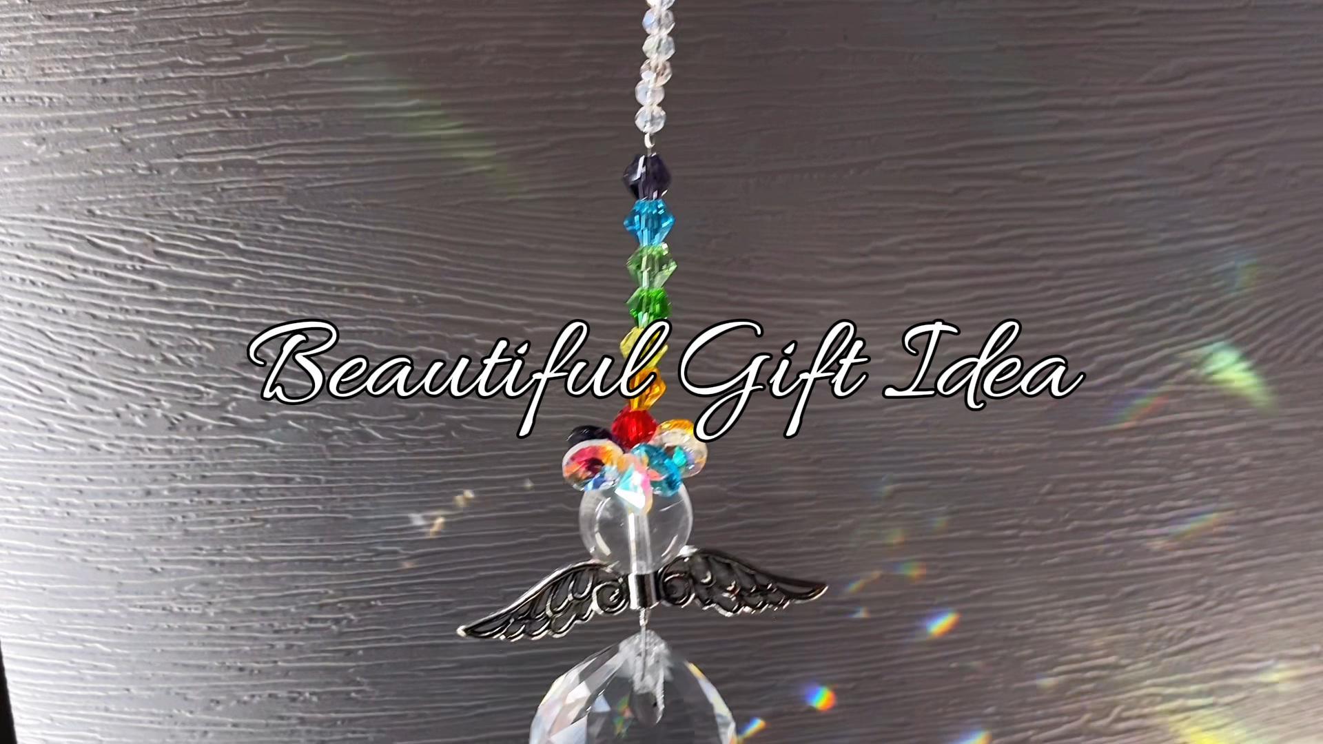 Amazon.com : H&D HYALINE & DORA Crystal Guardian Angel Rainbow